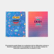 Cuaderno 105 Senfort argollado y cuadriculado de 80 hojas, 4 materias, surtido
