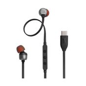 Audífonos In ear alámbricos JBL Tune 310C, negros