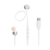 Audífonos In ear alámbricos JBL Tune 310C, blancos