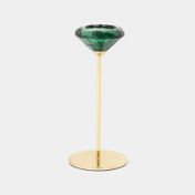 Candelabro de 18 x 7.5 cm piedra verde