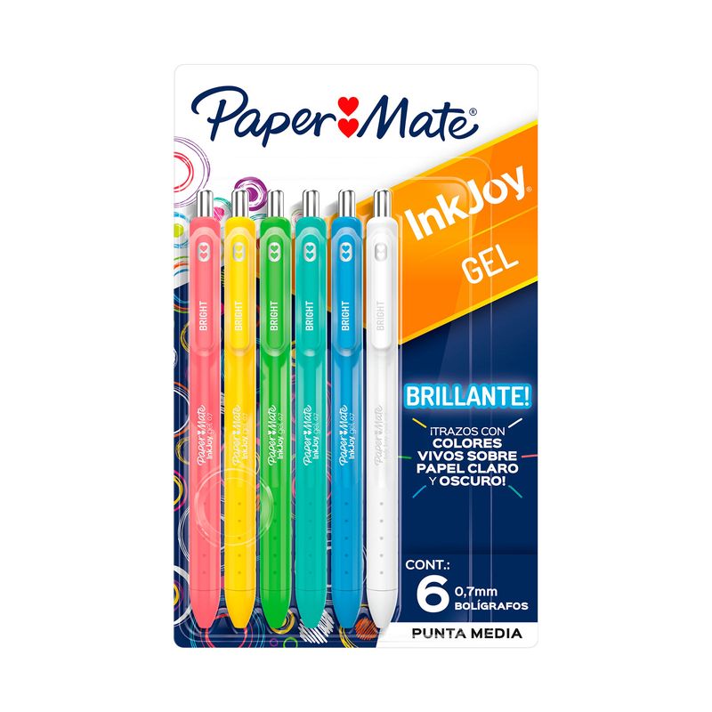 boligrafo-papermate-inkjoy-gel-0-7mm-x6-unidades-71641219298