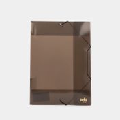 Carpeta de seguridad tamaño oficio, negro humo