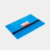 Carpeta de seguridad tamaño oficio, azul turquesa