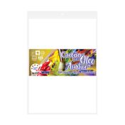 Cartón para óleo y acrílico x 4 hojas de 450 g