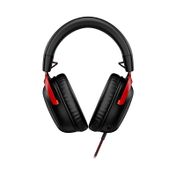 Audífonos gaming de diadema HyperX Cloud III, negros con rojo