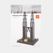 Set de bloques x 1173 piezas, diseño torres Petronas