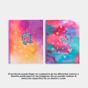 Cuaderno 105 Senfort argollado y cuadriculado de 80 hojas, 4 materias, surtido