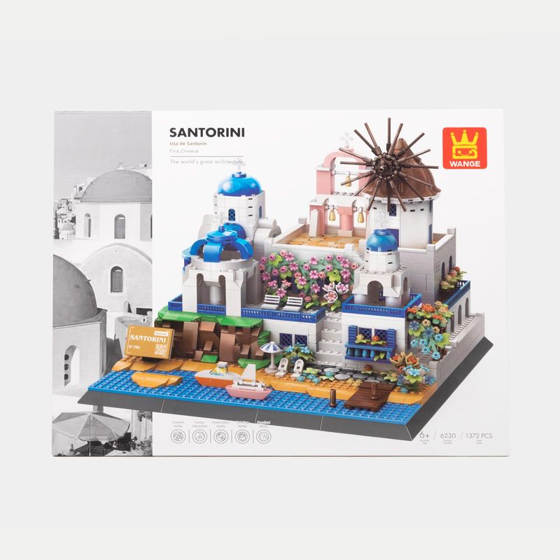 Set de bloques X 1372 piezas diseno Isla de Santorini