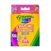 Crayones triangulares jumbo x24 unidades