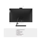 All in One Lenovo, 24IAP7 de 23.8" FHD, Intel Core i3-1215U, 8 GB, 512 GB SSD, negro
