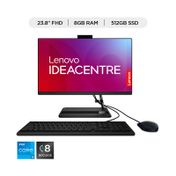 All in One Lenovo, AIO 3 24IAP7 de 23.8", Intel Core i5-12450H, RAM 8 GB, 512 GB SSD, negro