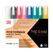 kit de marcadores posterman x 8 unidades