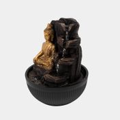 Fuente decorativa de 25 x 20.5 cm diseño de Buda con luz