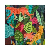 Kit para pintar con guía de dibujo de 50 x 50 cm diseño pantera