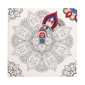 Kit para pintar con guía de dibujo de 50 x 50 cm diseño mandalas