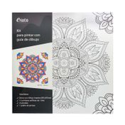 Kit para pintar con guía de dibujo de 50 x 50 cm diseño mandalas