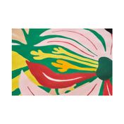 Kit de arte para pintar por número 40 x 30 cm diseño flores tropicales