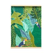 Kit de arte para pintar por número 40 x 30 cm diseño pájaro en árbol
