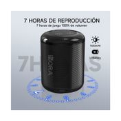 Parlante con Bluetooth 1 Hora negro de 5 W RMS