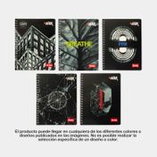 Cuaderno 105 argollado cuadros black 80 hojas (surtido)