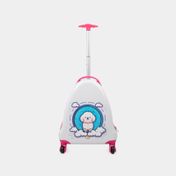 Maleta para viaje con ruedas 16" diseño perrito con nubes