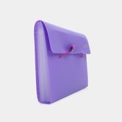 Archivador fuelle 1/2 carta, 12 bolsillo morado