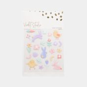 Sticker x24 piezas animales y flores