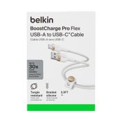 Cable USB-A a USB-C Belkin de 1 m, blanco