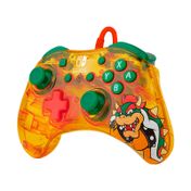 Control alámbrico naranja de Bowser para Nintendo Switch