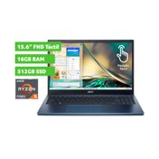 Portátil Acer Aspire 3 A315-24PT-R0BT, 15.6" FHD, AMD Ryzen 5 7520U, RAM 16 GB, 512 GB SSD, W11