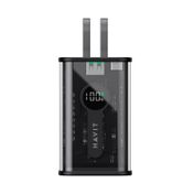 Batería portátil Havit de 10.000 mAh con cable PB94, negro