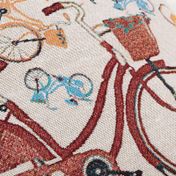 Cojín de 45 x 45 cm bicicletas multicolor