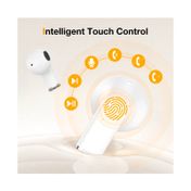 Audífonos in ear Bluetooth 1Hora AUT209, blancos