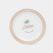 Plato de 19 cm oro rosa x 10 unidades