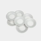 Plato de 20.3 cm puntos plateados x 18 unidades