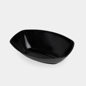 Bowl ovalado de 80 Oz plástico, negro