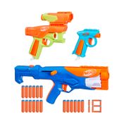 Set de lanzadores de dardos Nerf N series gear up pack x3 con 18 dardos