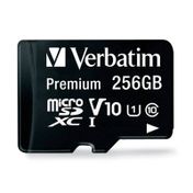 Memoria micro SD de 256 GB Class 10 + adaptador Verbatim