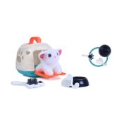 Mascota infantil con comedero, guacal y accesorios