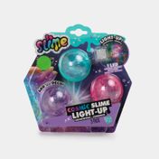 Set de slime cósmico x 3 piezas con cubito de luz