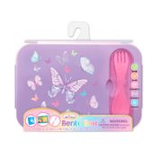 Portacomidas de 5.9 x 21.5 cm rosado con morado