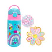 Botella de 540 ml con stickers, azul
