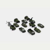 Set de vehículos militares x 13 piezas