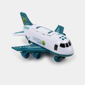 Avión con vehículos de recolección, luz y sonido