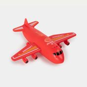Set de estacionamiento de avión con accesorios, rojo