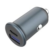 Cargador Miccell para auto dual USB-A/USB-C 38W