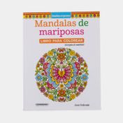 Mandalas de mariposas: libro para colorear