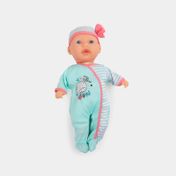 Bebe de 33 cm con pijama, gorro y accesorios