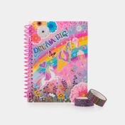 Set de diario Dream Big con bolígrafo pompom y accesorios