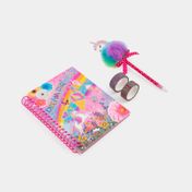 Set de diario Dream Big con bolígrafo pompom y accesorios